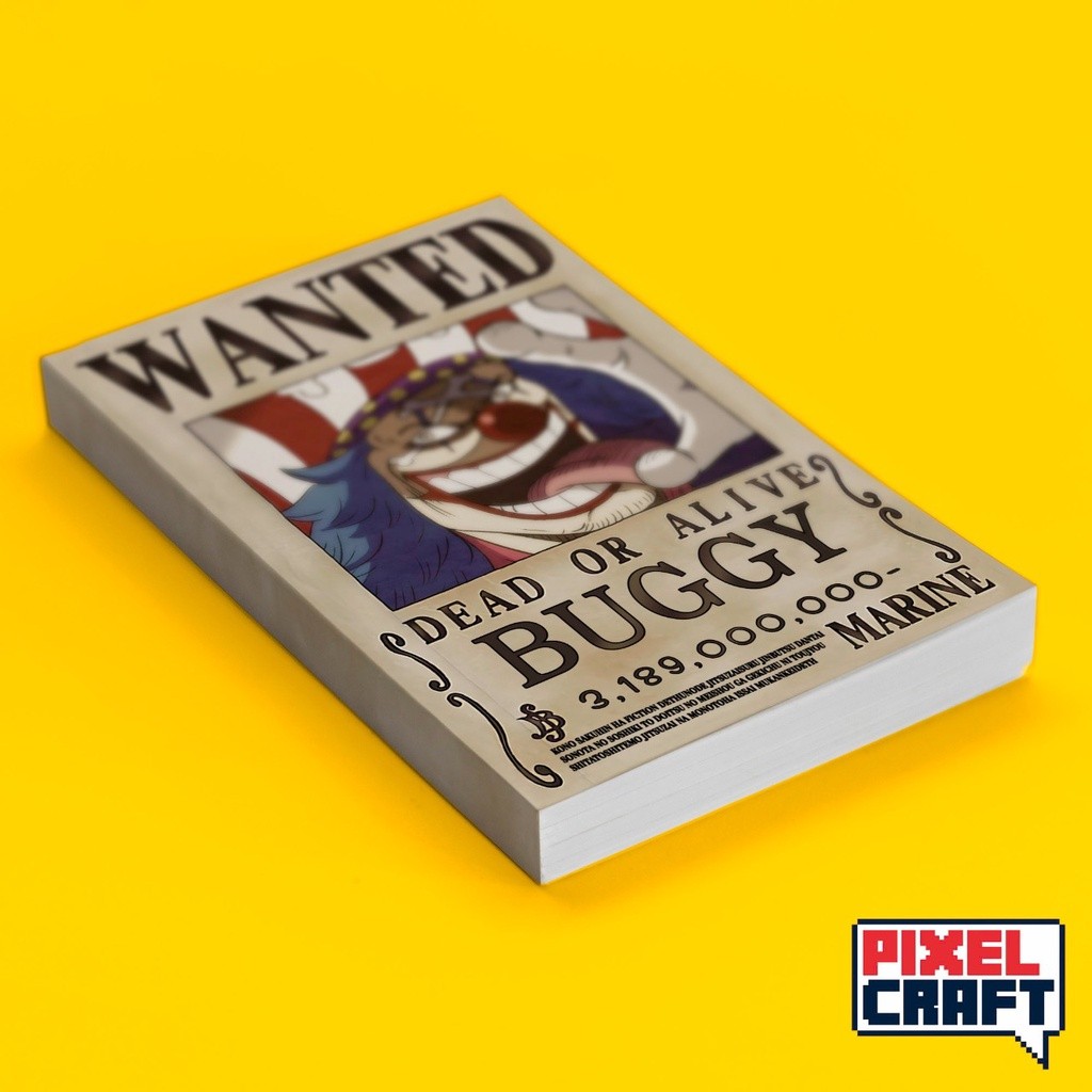 

Pocket Note Anime ONE PIECE Softcover A6 Buggy Yonkou