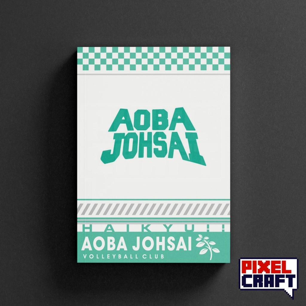 

Pocket Note Anime HAIKYU!! Softcover A6 Buku Tulis Catatan Agenda Planner Motif AOBA JOHSAI