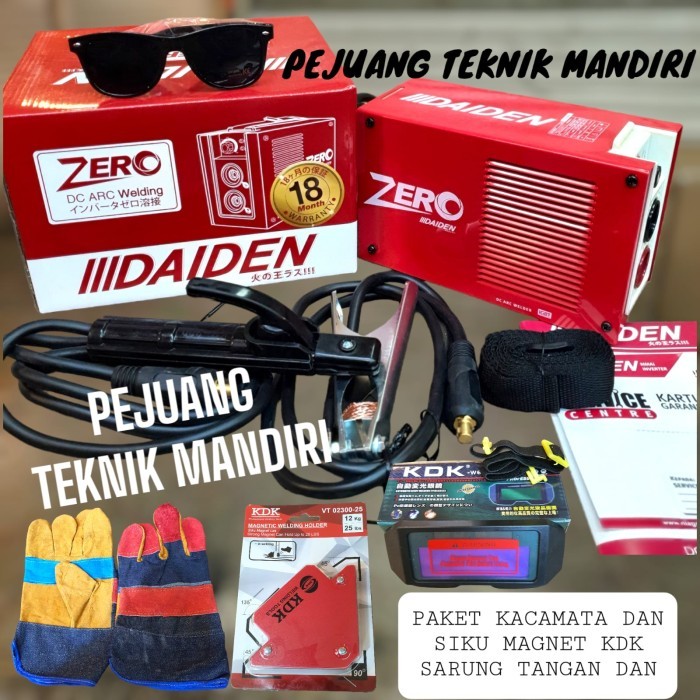 Termurah Mesin Las Daiden Zero / Trafo Las Inverter 900 Watt Daiden Zero 2.6Mm