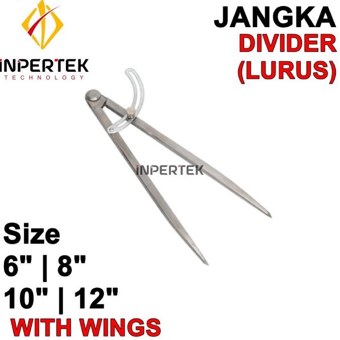

NEW Jangka Besi 12" Jangka Lurus Jangka Bubut 12 Wing Compass Caliper 12