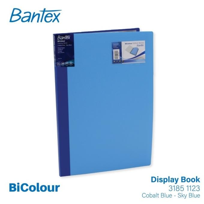 

Terbaik Bantex Bi-Colour Display Book Folio/F4 40 Pocket Clear Holder- 3185 Best 2024