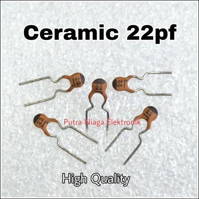 Update (2) Kapasitor 22pF Keramik NPO 22 pF Ceramic Capacitor putr4n