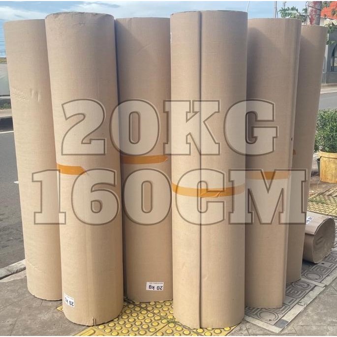 

TERLARIS - Karton Lembar / Single Face 160cm x 20 kg (Per Roll @20kg)