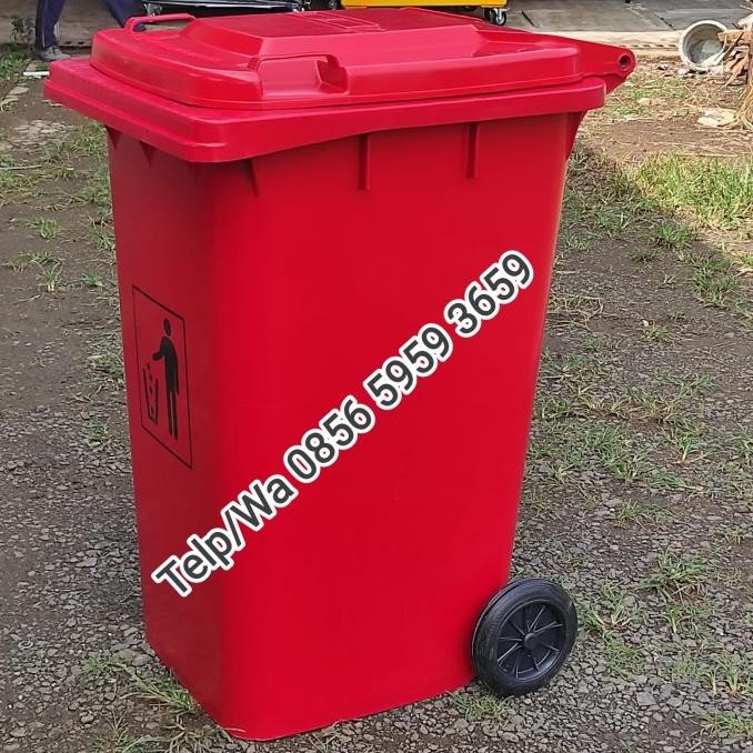 Tempat sampah besar/tong sampah besar roda ukuran 120 Liter