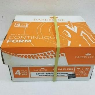 

BEBAS ONGKIR - Paperline 4ply bagi 2 PPL CF K4 W PRS Continuous Form Kertas WARNA