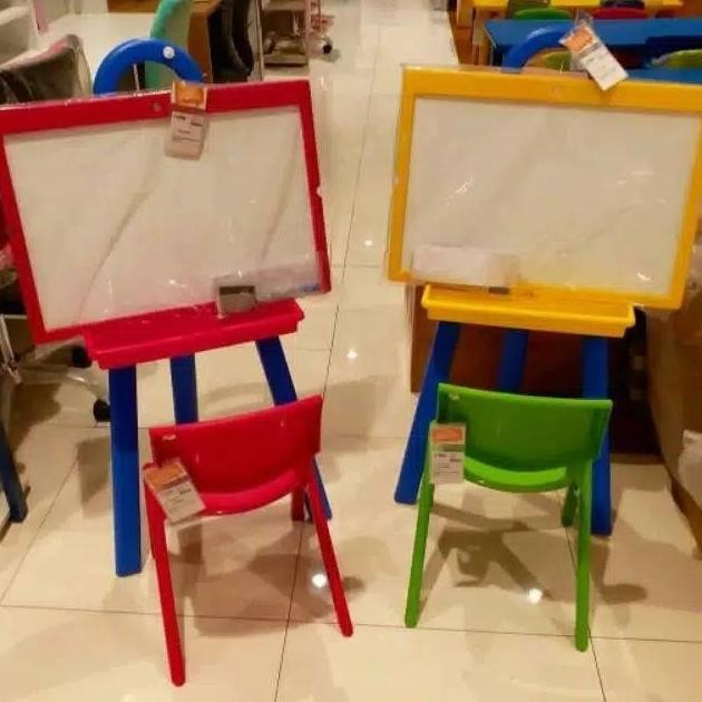 

BEBAS ONGKIR - Informa Yaris Papan Tulis Anak White Black Board Drawing Stand Kids