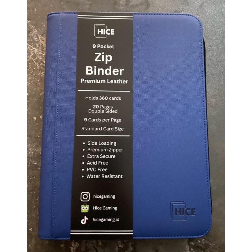

TERMURAH - HICE Premium Zip Album Card Binder 9 Pocket Binder Kartu Pokemon Magic