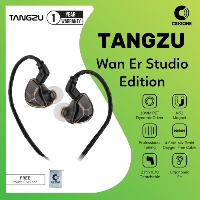 Tangzu Wan Er / WanEr Studio Edition 10mm Dynamic Driver In Ear Monitor Earphone
