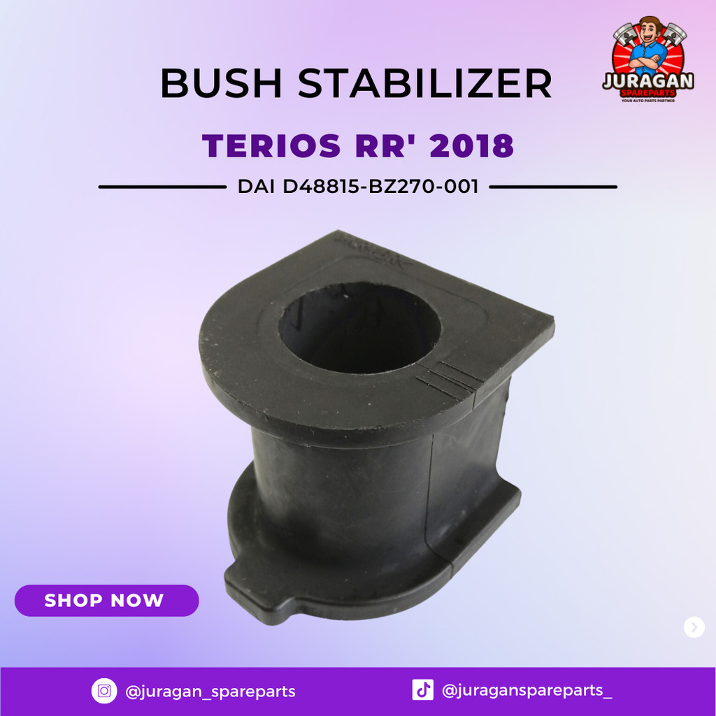 Karet Bush Stabilizer Rr '2018 Terios Dai D48815-Bz270-001