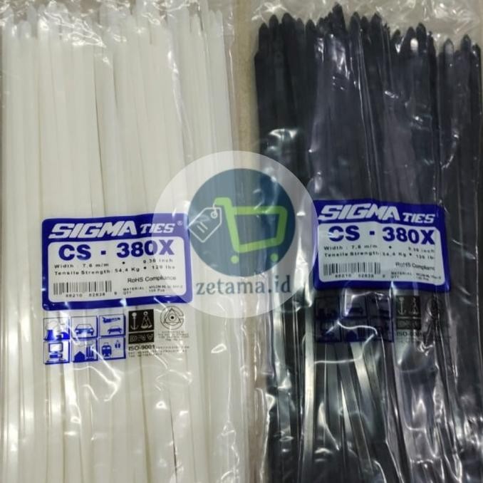 

TERMURAH - Kabel Ties 380x7.6 Sigma CS-380x / Sigma CS380x