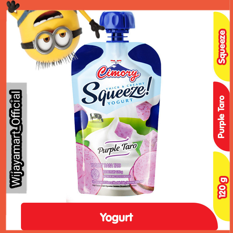 

Cimory Yogurt Squeeze Taro Ungu 120 g