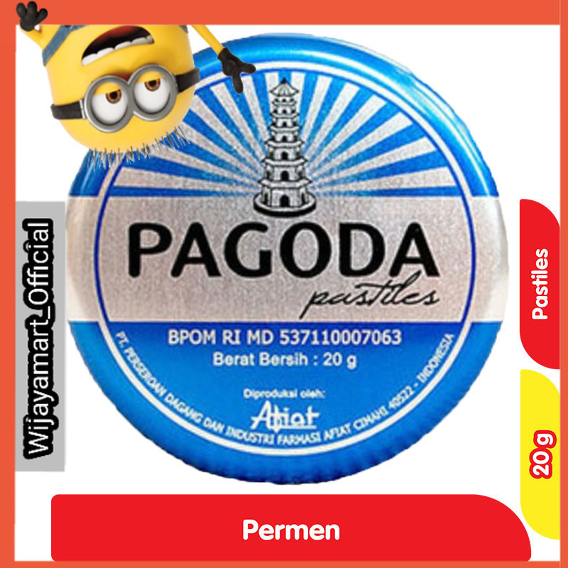 

Pagoda Permen Pastiles Liquorice Mint 20 g