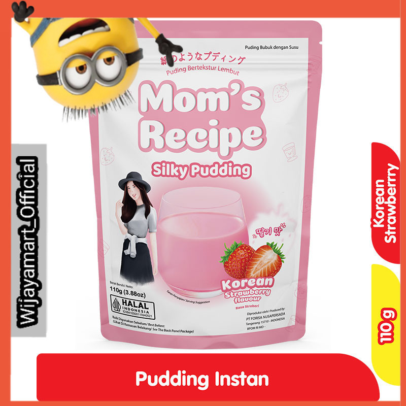 

Mom's Recipe Silky Pudding Instan Stroberi Korea 110 g