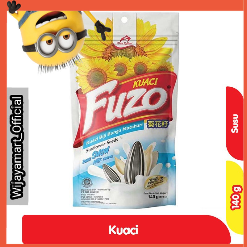 

Dua Kelinci Fuzo Kuaci Biji Bunga Matahari Milk 140 g