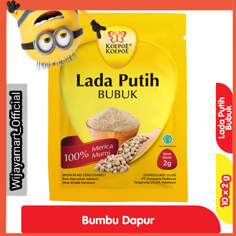 

Koepoe Koepoe Lada Putih Bumbu Dapur Bubuk 10 x 2 g