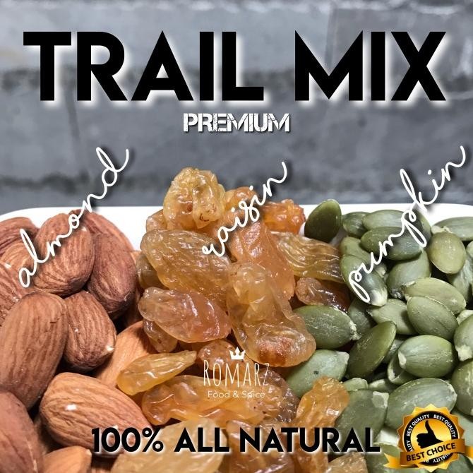 

terbaru trailmix granola roasted #04 almond roasted mixed super food 500gr