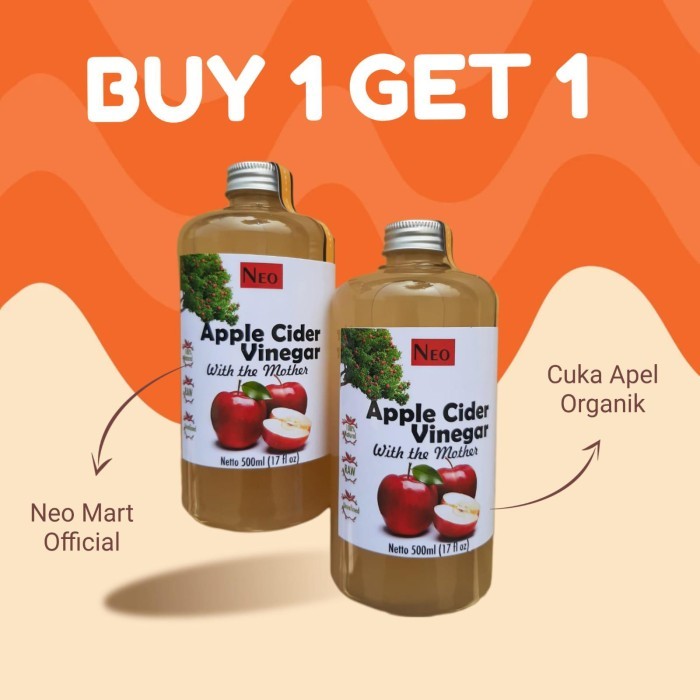 

NEO Cuka Apel 500mlx2 Apple Cider Vinegar With The Mother