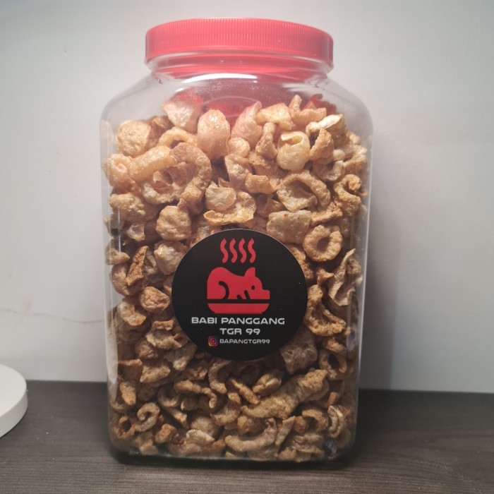 

Kerupuk Babi / Rambak Babi Toples 4 Liter (Non Halal)