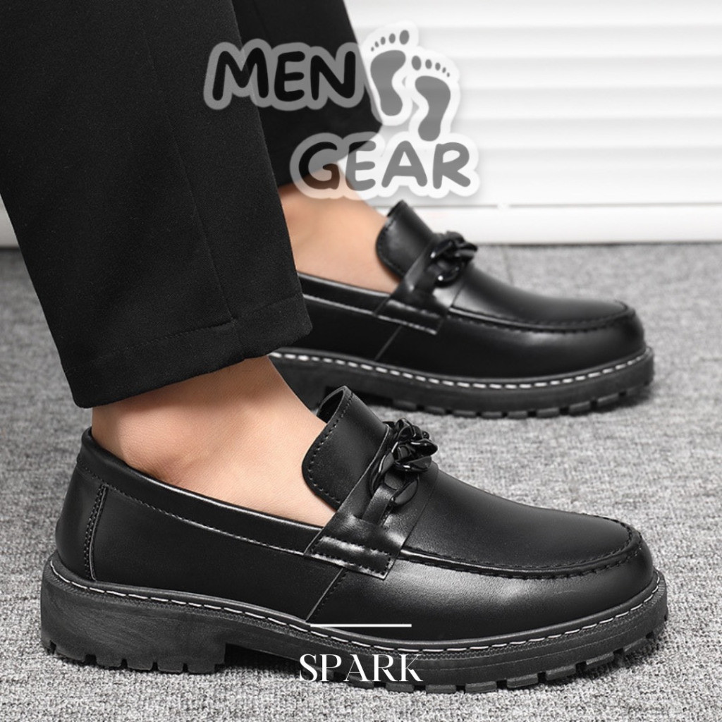 Pantofel Premium MENFOOTGEAR Sepatu Pria Sepatu Formal Pria Sepatu Kerja Spark Pantofel Docmart