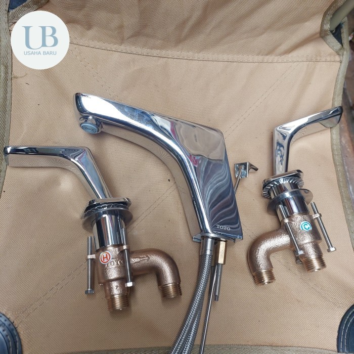 TOTO TX119LT TOJA KRAN WASTAFEL TOTO 3 HOLES MINIMALIS (SECOND)