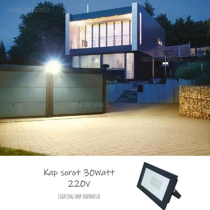 H6030 Lampu Kap sorot tembak led 30w waterproof outdoor