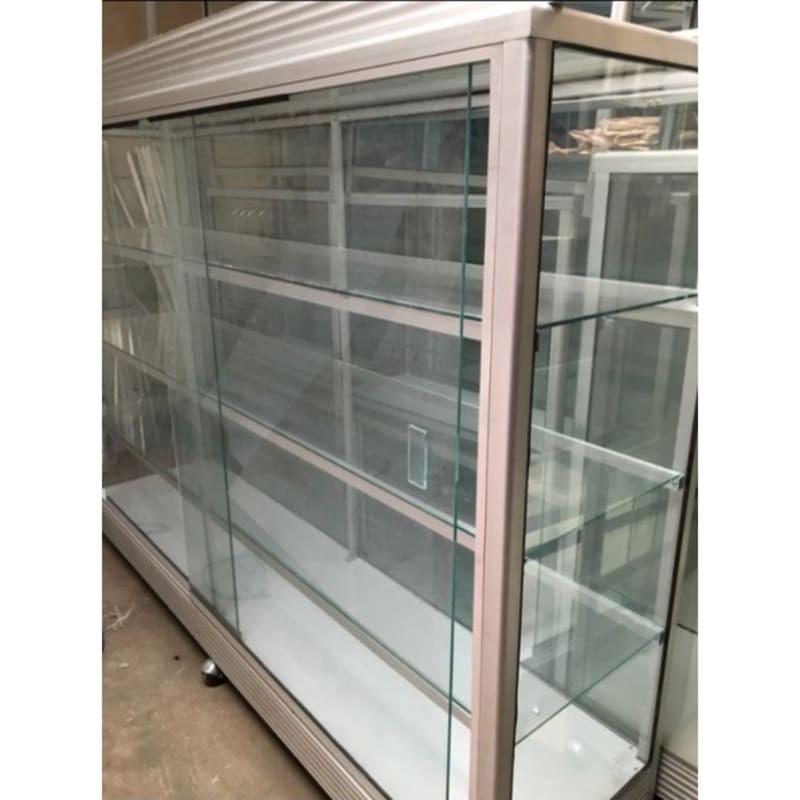 Etalase Kaca Aluminium | Etalase Madura | Etalase Display | Etalase Warung Sembako | Etalase Alumini