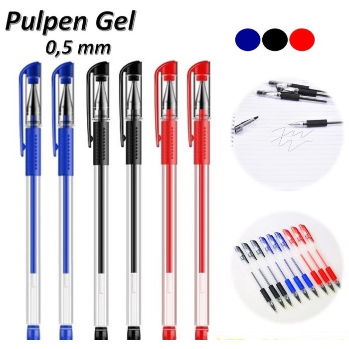 

Terbaru Pena Gel 0.55mm Standard Pulpen tinta cair Alat Tulis Sekolah Kantor Pen Warna Warni Pena