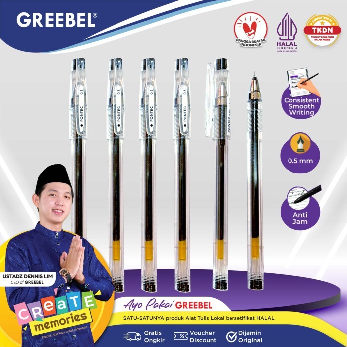 

Terbaru SALE GEL PEN GP-506 POINTEC 0.3 /Pen/Pulpen/gel Pen Utk Atk Kantor Ker 100% ori