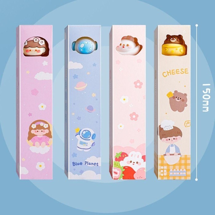 

Terbaru Clever 10warna Ballpoint Kartun Sekolah Kantor Supply Pulpen Netral 100% ori