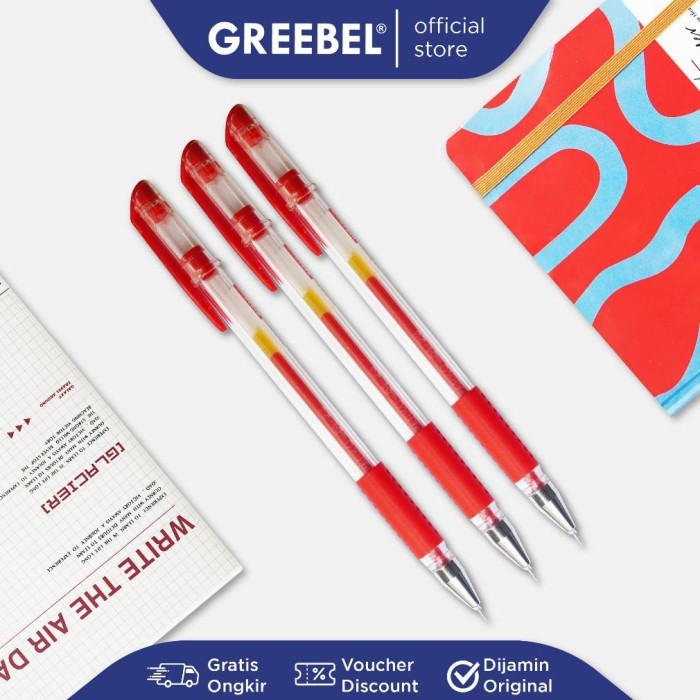 

Terbaru Mamenstoree PARKO GEL PEN GP-001 RED 0.5 Satuan /Pen/Pulpen/Bolpoint Parko Gel Pen GP-001