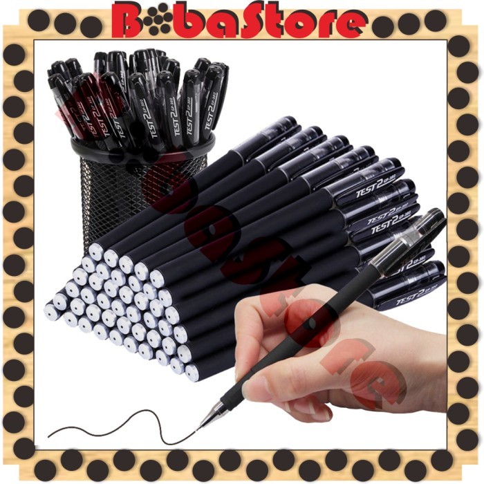 

Terbaru Bobastore Pena Polos Gel Hitam Pulpen Sekolah Kantor Import S082 100% ori