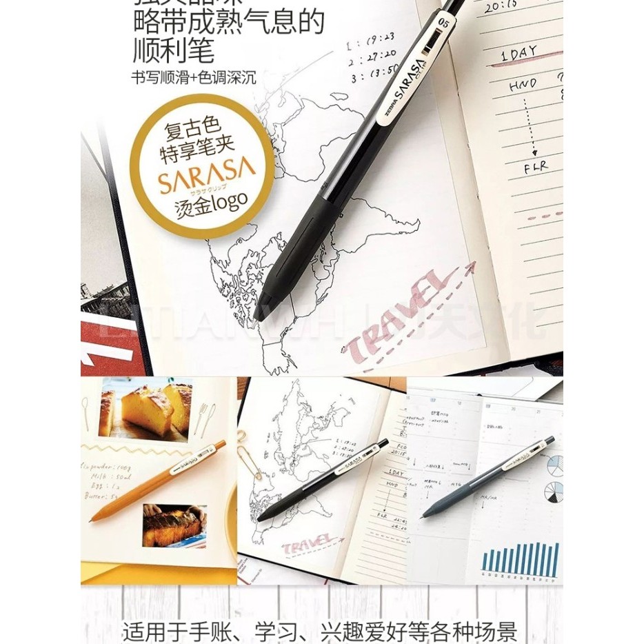 

Terbaru ZEBRA JJ15 Gel Pens SARASA Retro Series 0.5mm Ballpoint Canetas Smooth Writing Press Stylo