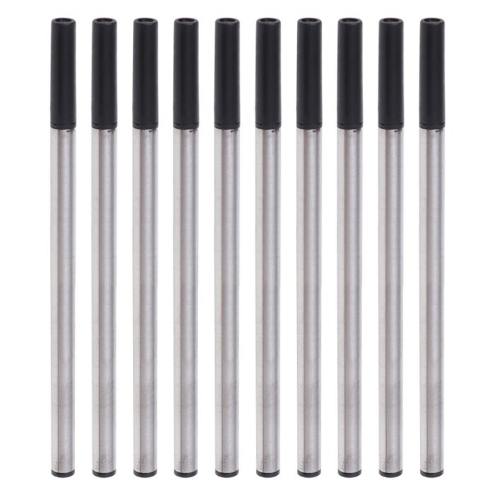 

Terbaru 10pcs / Set Pulpen Gel Isi Ulang Ukuran 0.5mm Untuk Sekolah / Kantor 100% ori