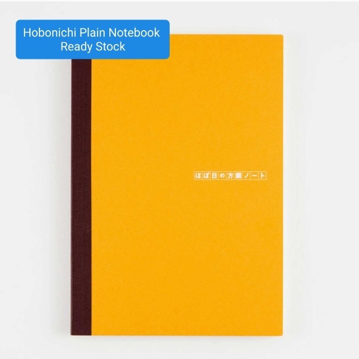 

Hobonichi Plain Notebook Grid, Tomoe River Paper, A6 & A5 Terbaru