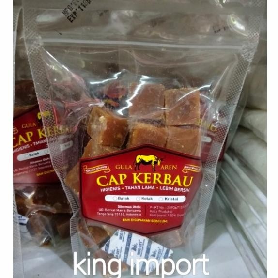 

Gula Aren Cap Kerbau 400Gr - Brown Sugar Kotak (Cube)