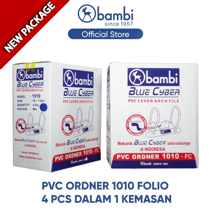 

Bambi Pvc Lever Arch File Ordner 1010Pk - Paket Isi 4 Pcs Terbaru
