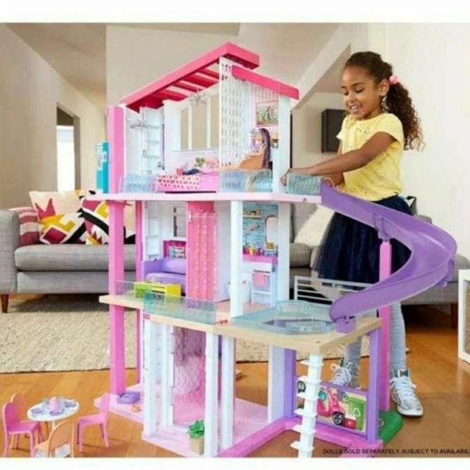 Barbie dreamhouse 3 Floor Original/ Mainan Rumah Barbie Besar 3 lantai H85m