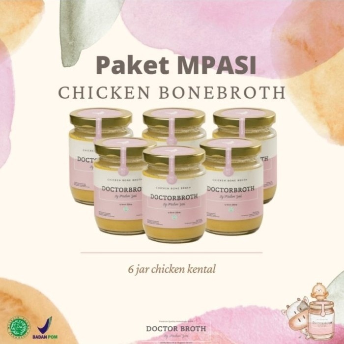 

Paket MPASI BoneBroth Chicken Kental 6 jar