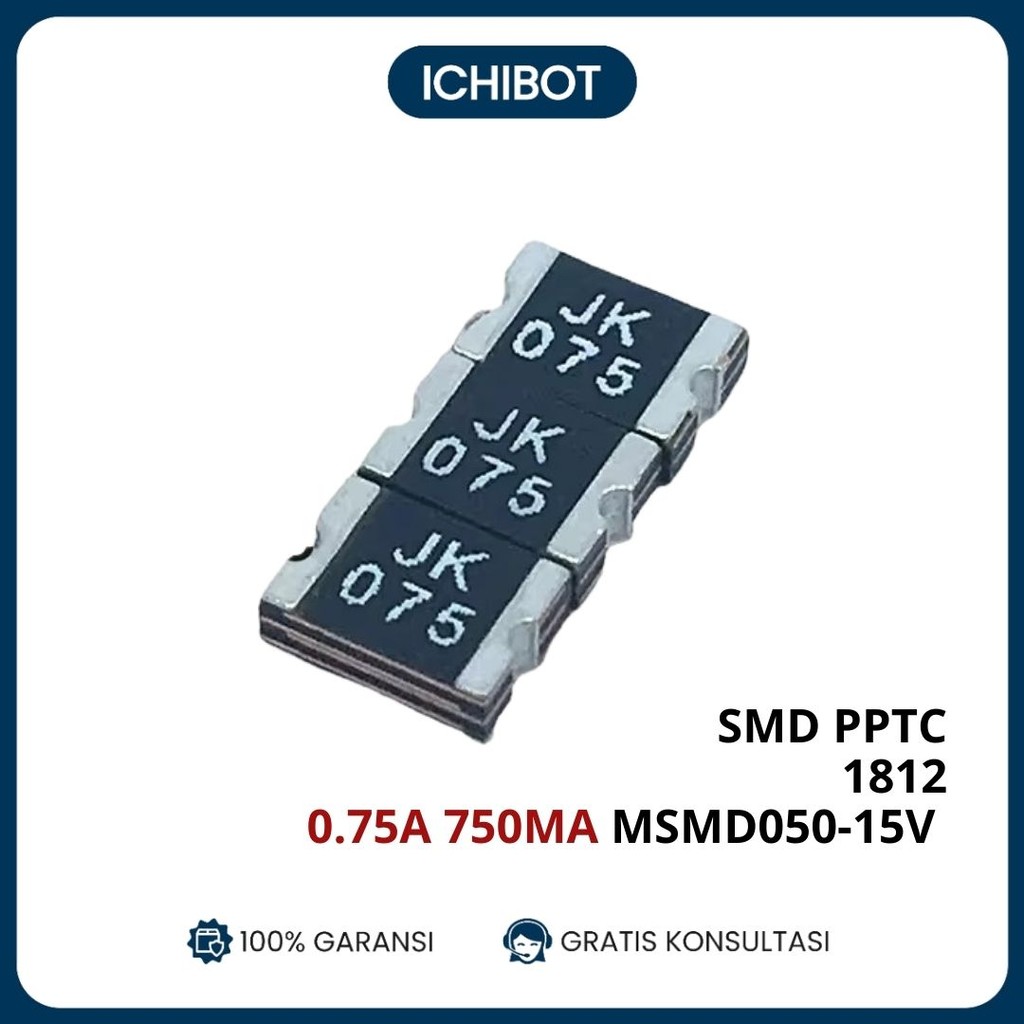SMD PPTC 1812 0.75A Self Recovery Fuse MSMD050 15V 750mA RFuse Resettable
