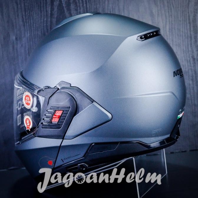 Helm Nolan Helm N1201 Classic Ncom  #002 | Flat Lava Grey | N120-1 Modular