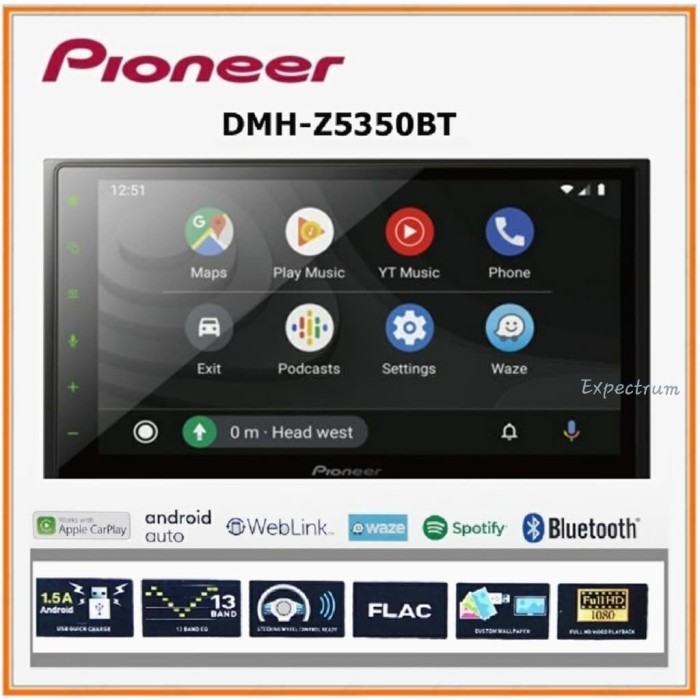 Promo Pioneer Dmh-Z5350Bt / Z5350Bt / Z5350 Head Unit Double Din Tape Mobil