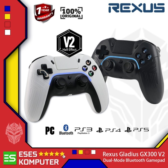 Terlaris Gamepad Rexus GX300 GX-300 V2 Bluetooth Wireless Joystick Controller SALE