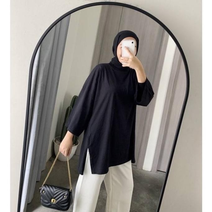 OVERSIZED BLOUSE HIJAB - KAOS OVERSIZE POLOS HIJA /KAOS PANJANG WANITA