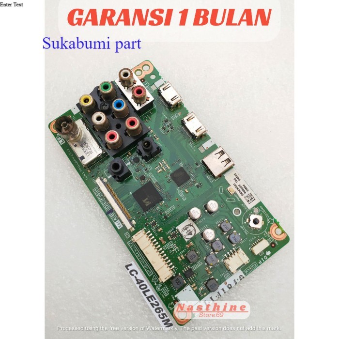 PCB MAINBOARD TV SHARP LC-40LE265M / LC-40LE265 / LC40LE265
