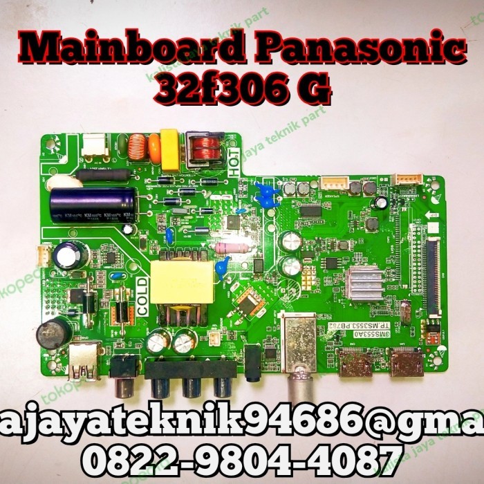MAINBOARD TV PANASONIC TH 32F306 MB PANASONIC 32F306G MB TV 32F306 ORI
