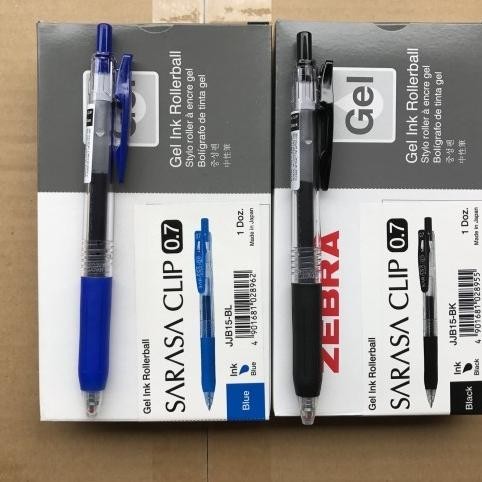 

TERBARU - Pulpen Zebra Sarasa 0.5/0.7/1.0 - Hitam / Biru / per box / lusin