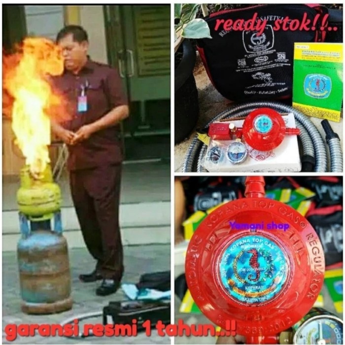 REGULATOR KOPANA TOP GAS PERTAMINA BERGARANSI 1 TAHUN GARANSI ORIGINAL