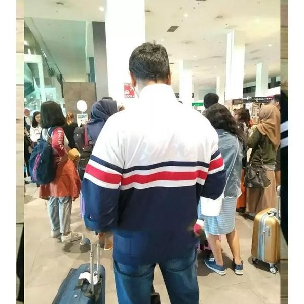 Diskon Jaket Tracktrop Pria Wanita Navy Putih Tebal Santai Keren Setrip Merah 11.11