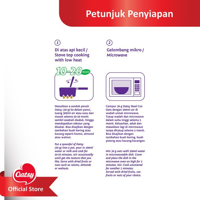 

Oatsy Steel Cut Oats 750Gr - Carton Box (12 Pcs) Diskon