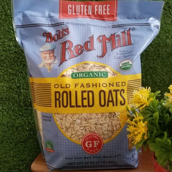 

Bob'S Red Mill Organic Old Gluten Free Fashioned Rolled Oats 907G Barangbaru